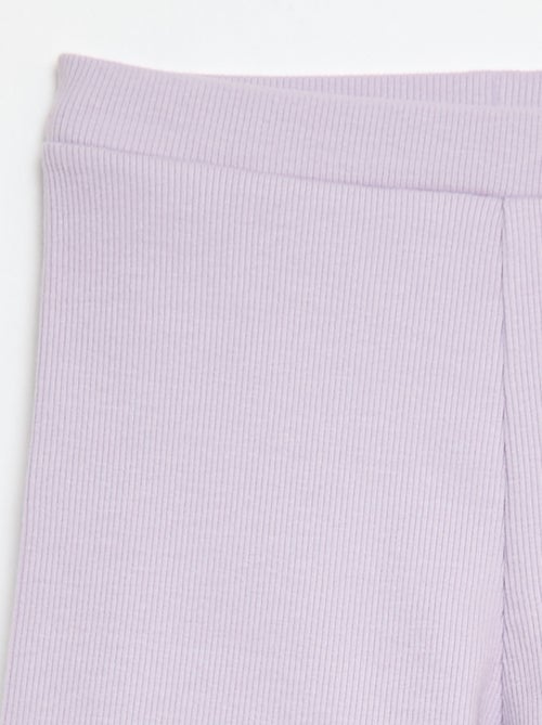 Calções de ciclista canelados - Kiabi