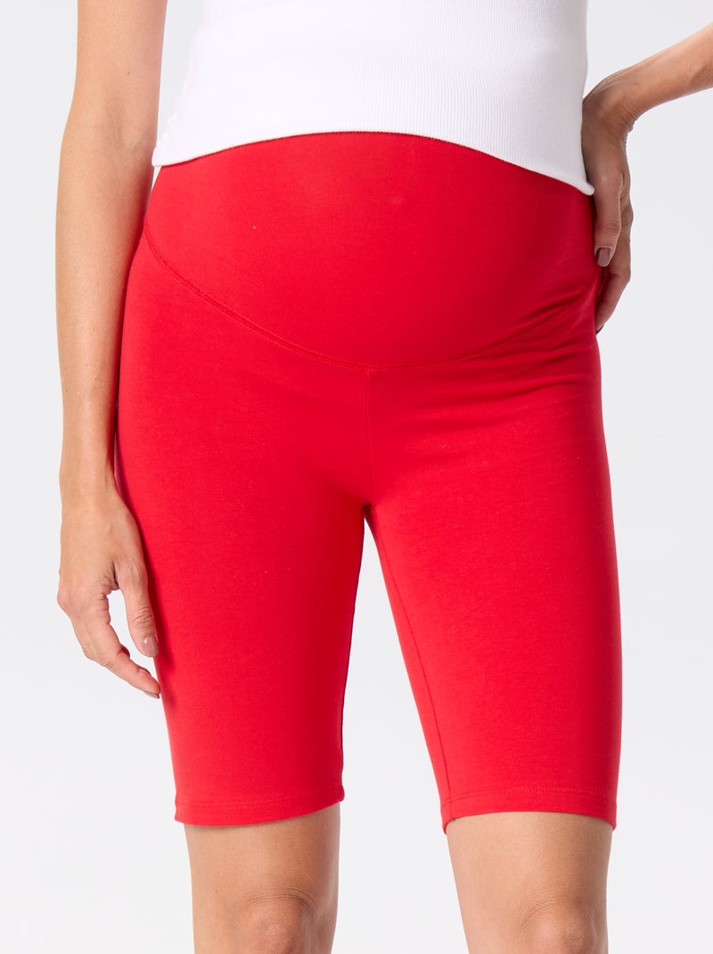 Calções de ciclista de grávida Vermelho - Kiabi