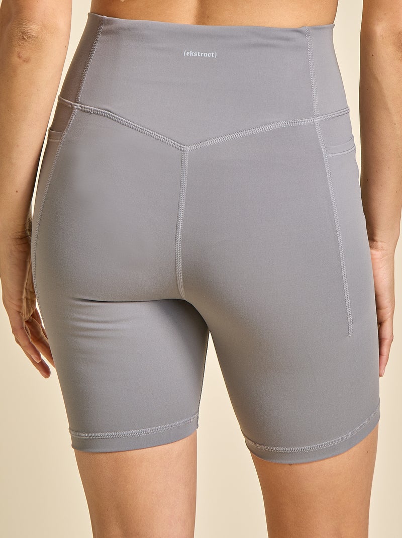 Calções de ciclista desportivos - (ekstract) Cinza - Kiabi