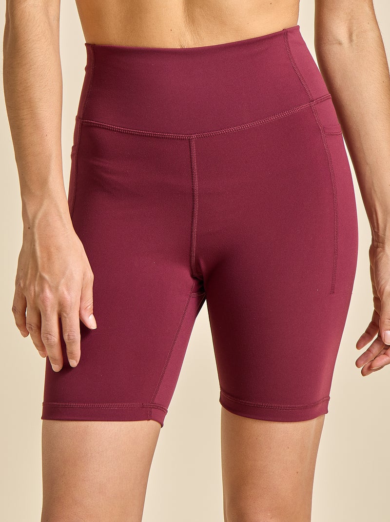Calções de ciclista desportivos - (ekstract) Vermelho - Kiabi