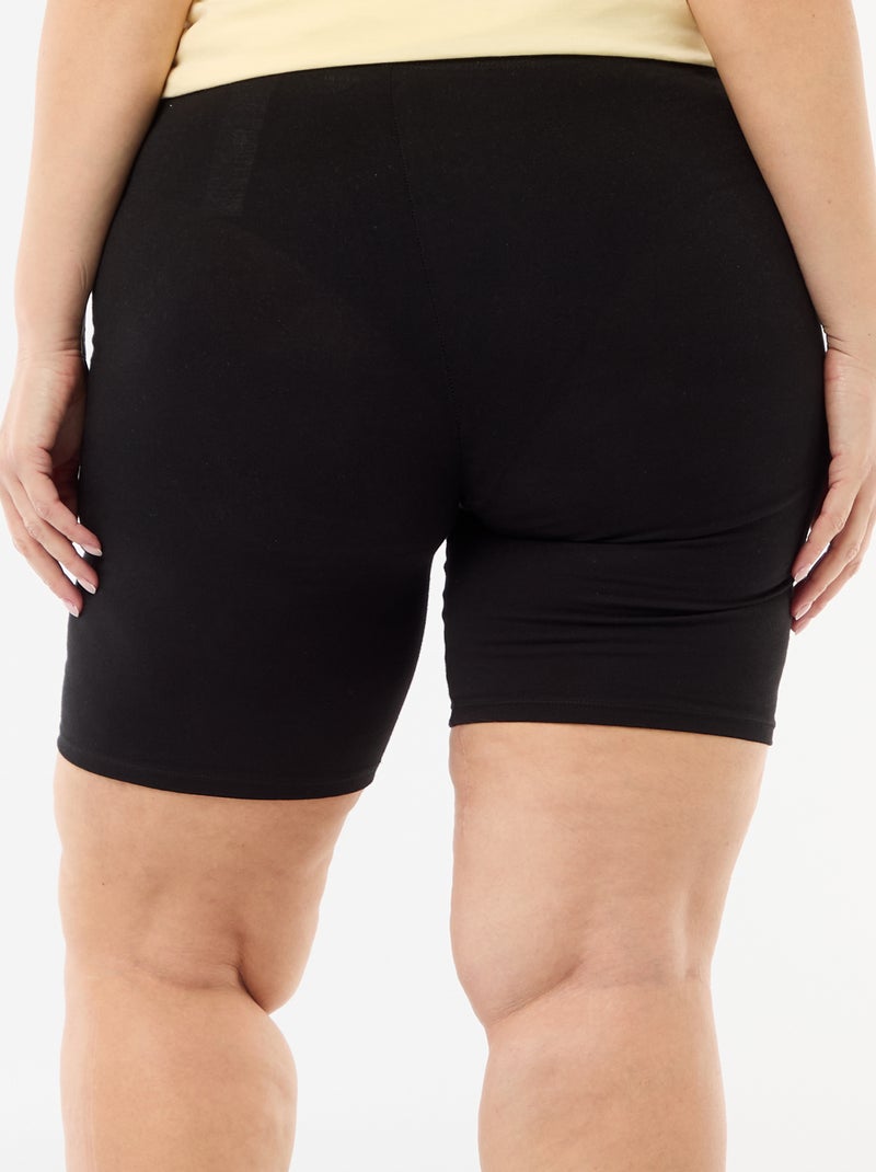 Calções de ciclista lisos Preto - Kiabi