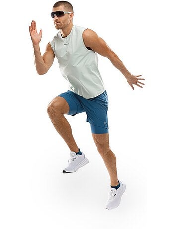 Calções de corrida 2 em 1 para homem