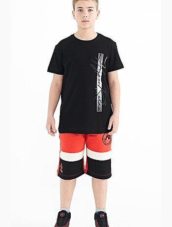 Calções de corte direito tommy