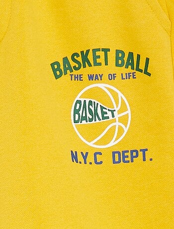 Calções de desporto com cintura contrastante