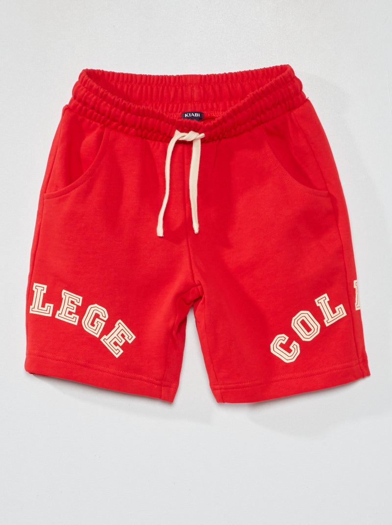 Calções de desporto em algodão BRANCO - Kiabi