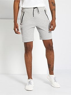 Calções de desporto em malha jersey revirada - Kiabi