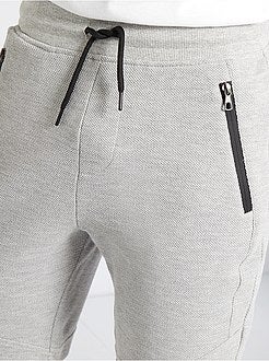 Calções de desporto em malha jersey revirada - Kiabi