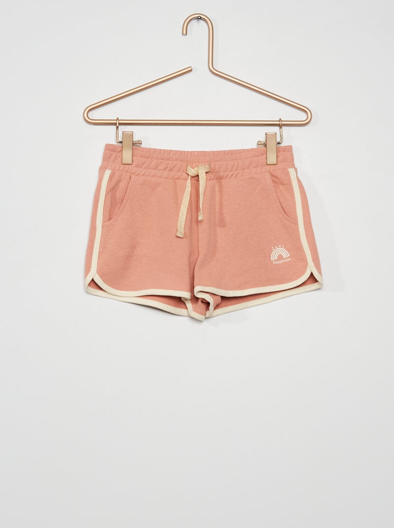 Calções de desporto em moletão ROSA - Kiabi