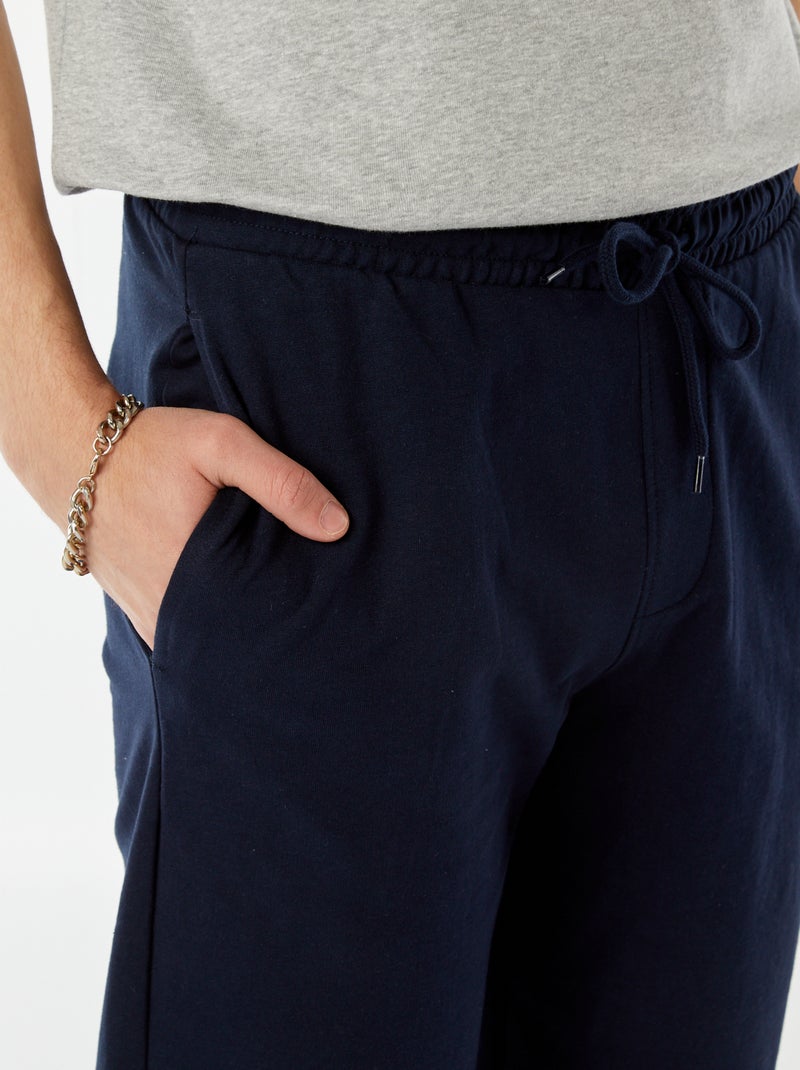 Calções de desporto estilo jogger AZUL - Kiabi