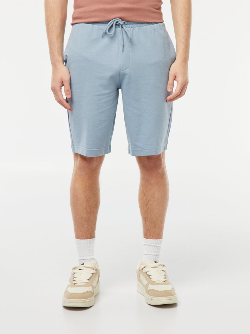 Calções de desporto estilo jogger AZUL - Kiabi