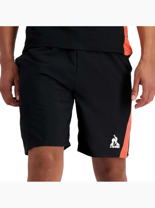 Calções de Desporto Le Coq Sportif Training N°2 para Homem Preto/Laranja - Kiabi Calções de Desporto Le Coq Sportif Training N°2 para Homem Preto/Laranja - Kiabi