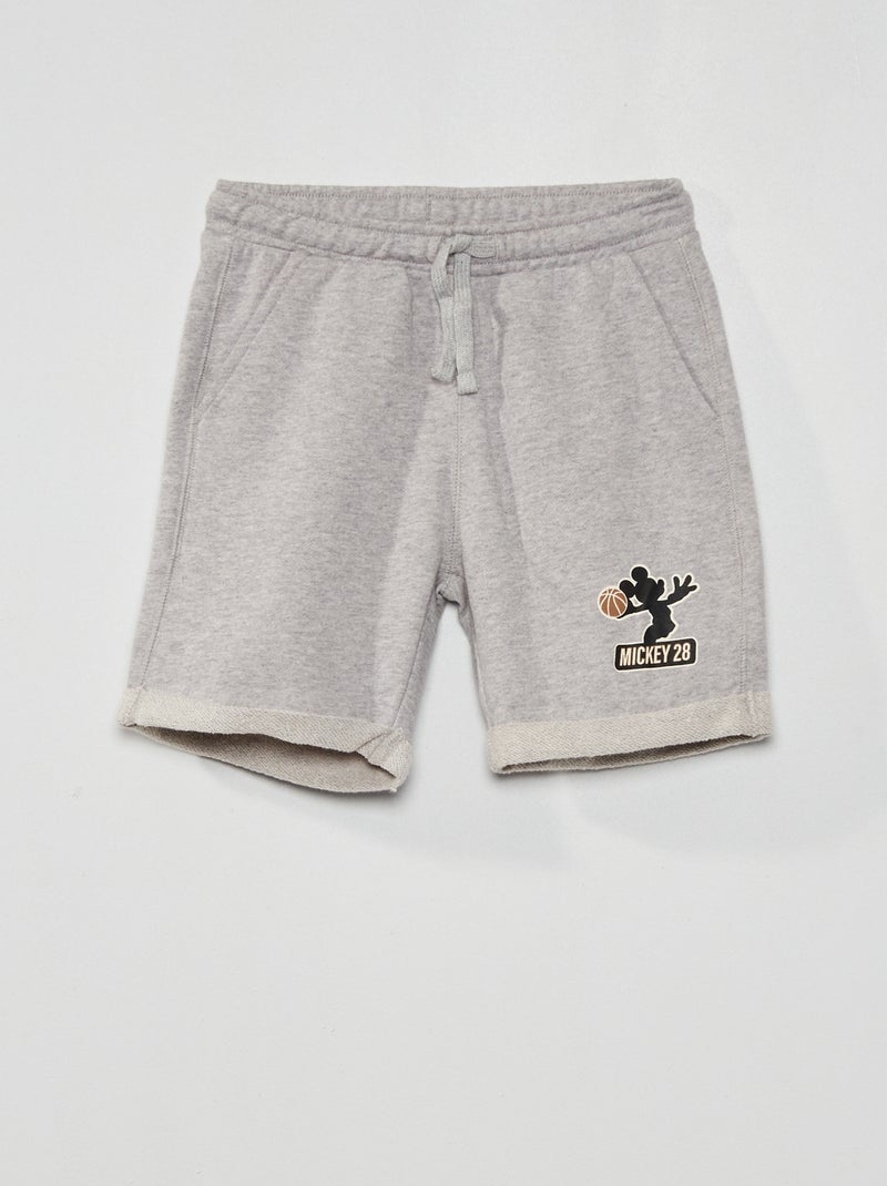 Calções de desporto 'Mickey' em moletão CINZA - Kiabi