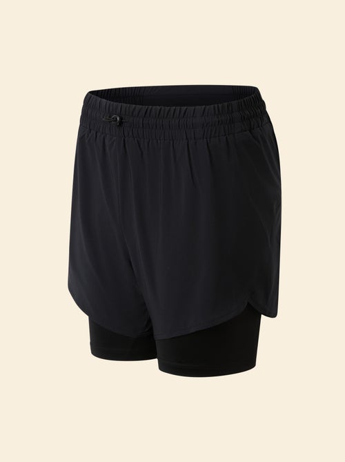 Calções de desporto modelo 2 em 1 - (ekstract) - Kiabi Calções de desporto modelo 2 em 1 - (ekstract) - Kiabi