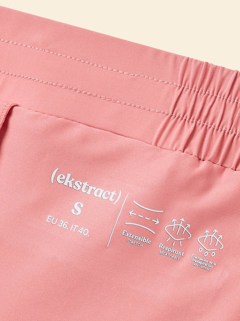 Calções de desporto modelo 2 em 1 - (ekstract) Rosa - Kiabi