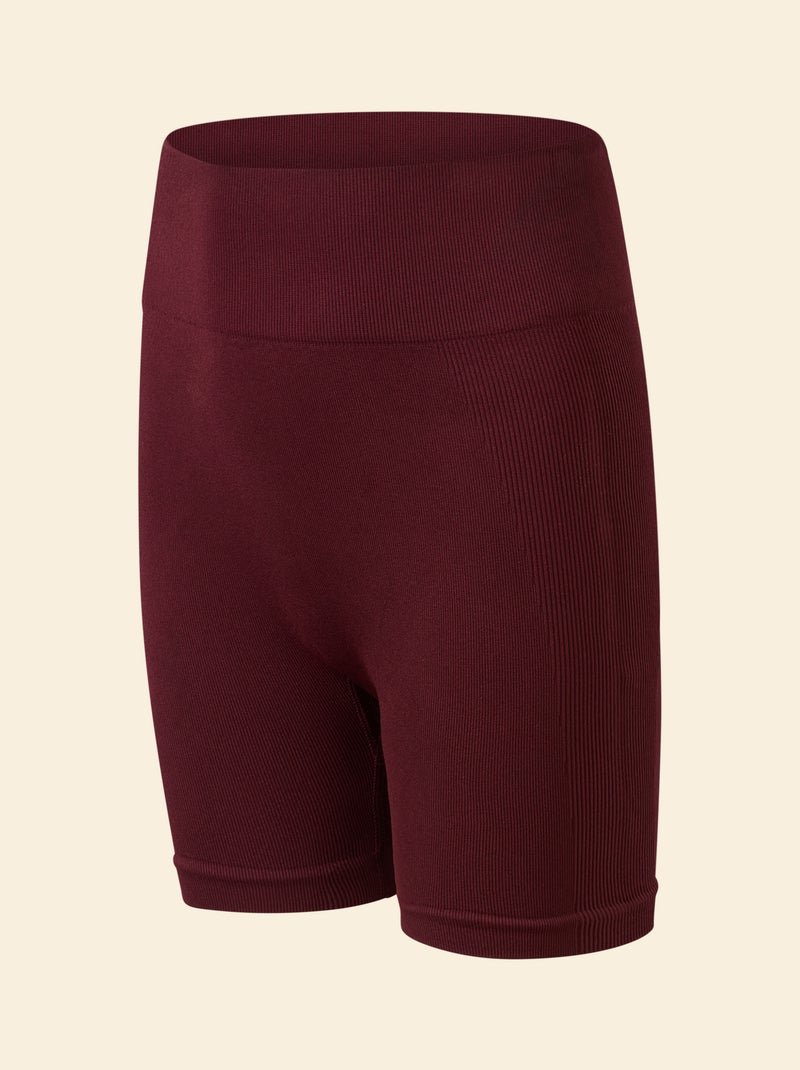 Calções de desporto sem costuras - (ekstract) Vermelho - Kiabi