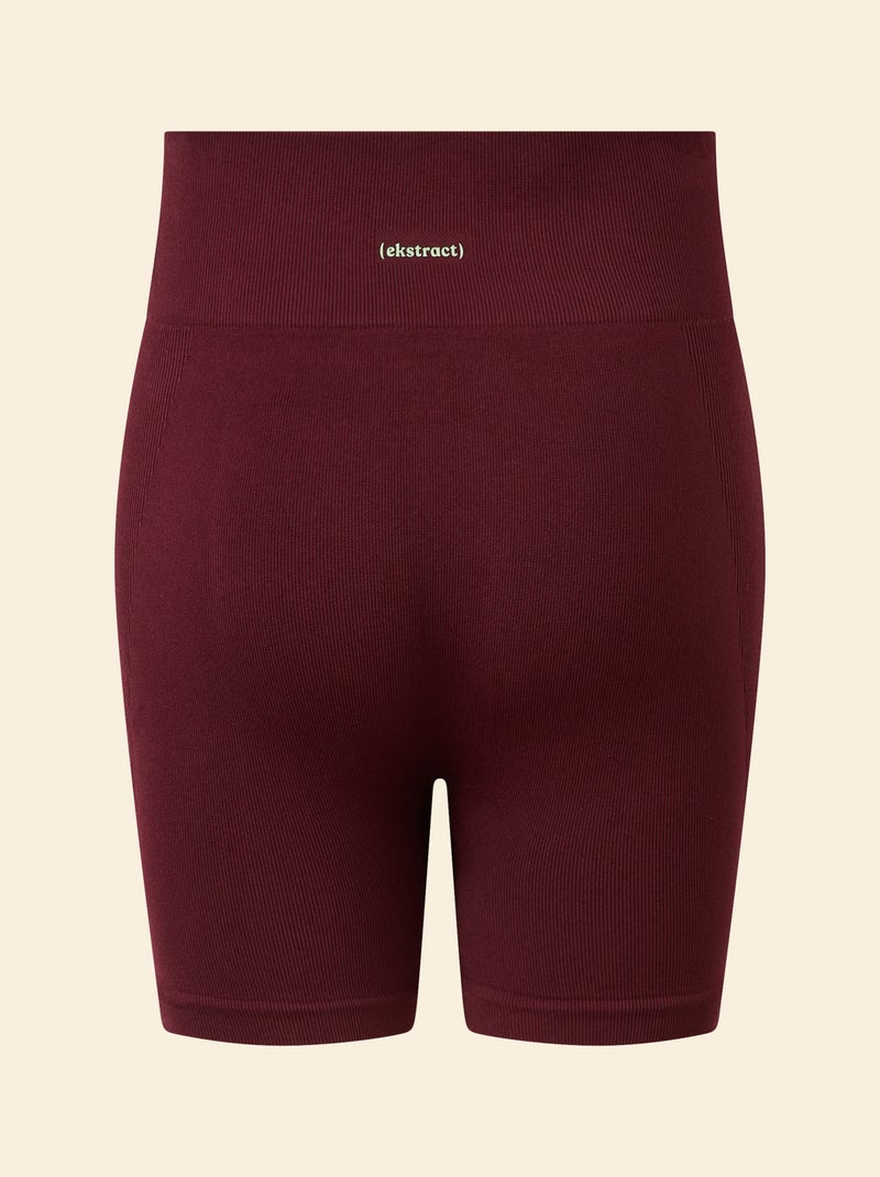 Calções de desporto sem costuras - (ekstract) Vermelho - Kiabi