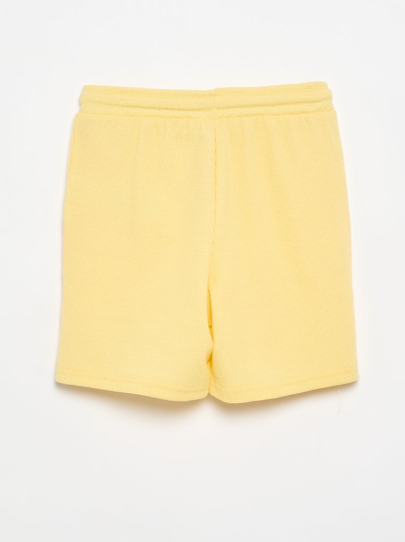 Calções de favo de mel Amarelo - Kiabi