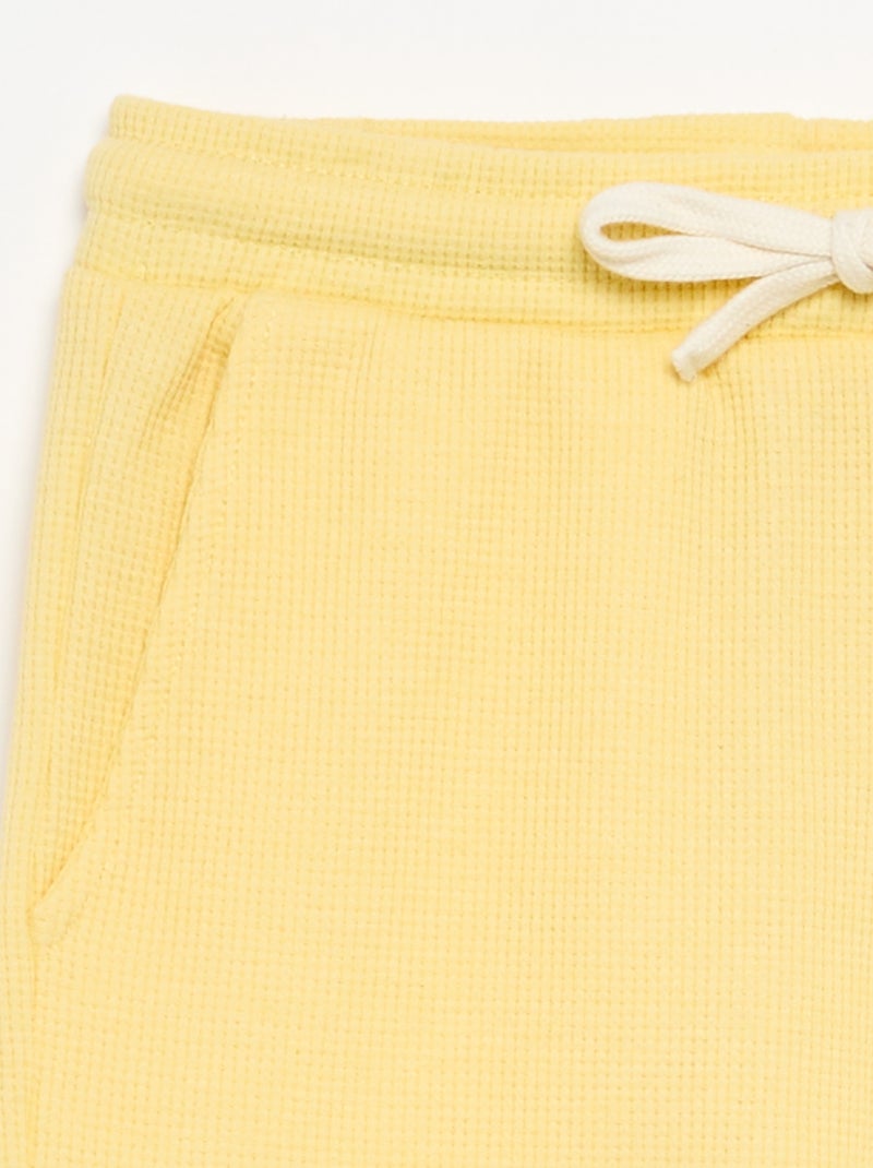 Calções de favo de mel Amarelo - Kiabi