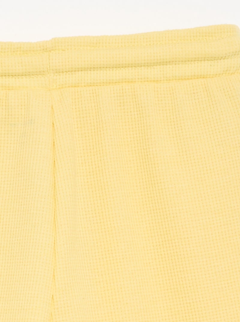 Calções de favo de mel Amarelo - Kiabi