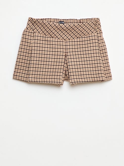 Calções de flanela aos quadrados - Kiabi