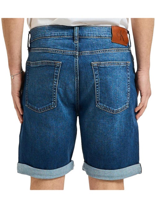 Calções de Ganga Azuis Calvin Klein Jeans Hampton para Homem - Kiabi Calções de Ganga Azuis Calvin Klein Jeans Hampton para Homem - Kiabi