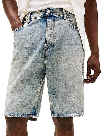 Calções de Ganga Azuis Desbotados Isaac Tommy Hilfiger para Homem