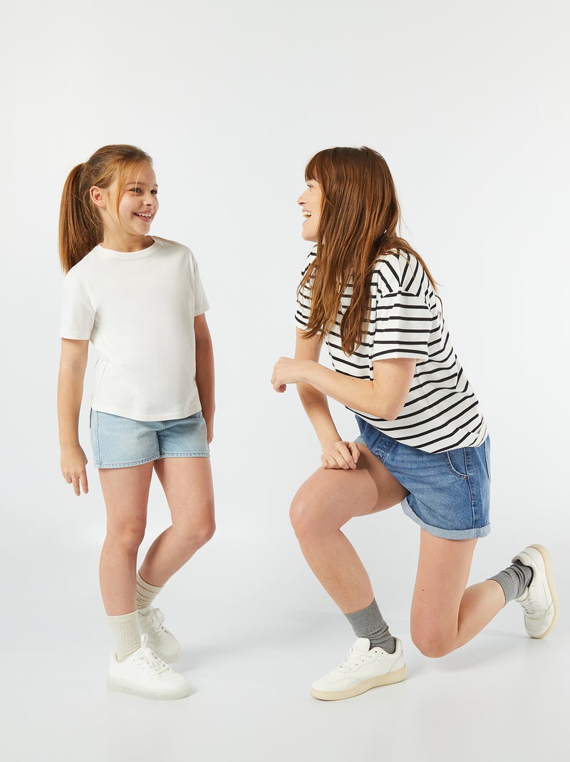 Calções de ganga AZUL - Kiabi