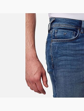 Calções de ganga azul escuro para homem kaporal elixe