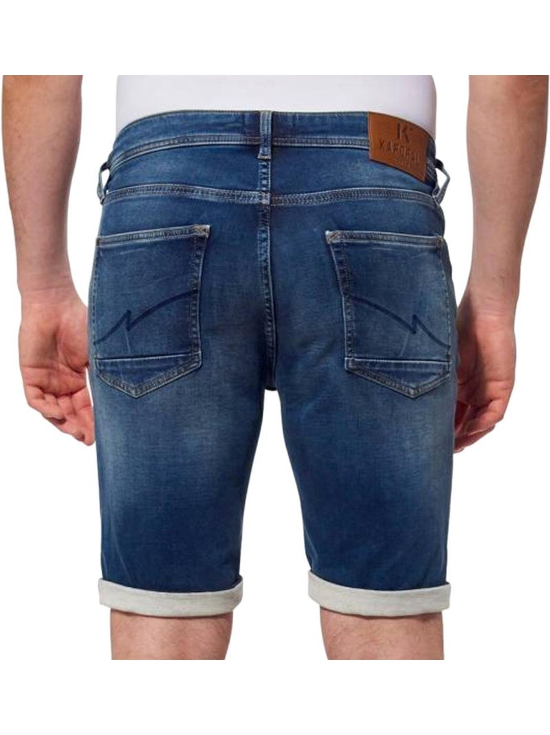 Calções de Ganga Azul Escuro para Homem Kaporal ELIXE Azul-jeans - Kiabi
