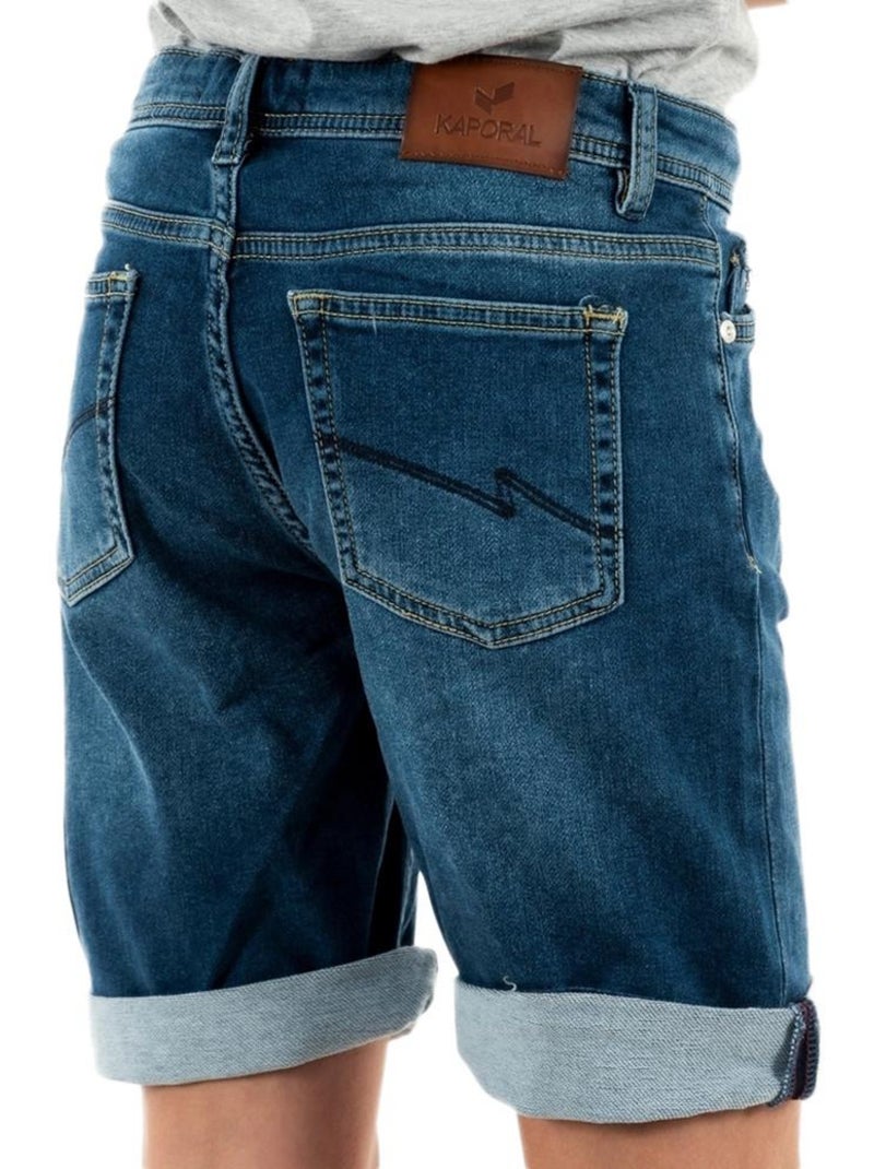 Calções de ganga azul escuro para menino kaporal decoxe Azul-jeans - Kiabi