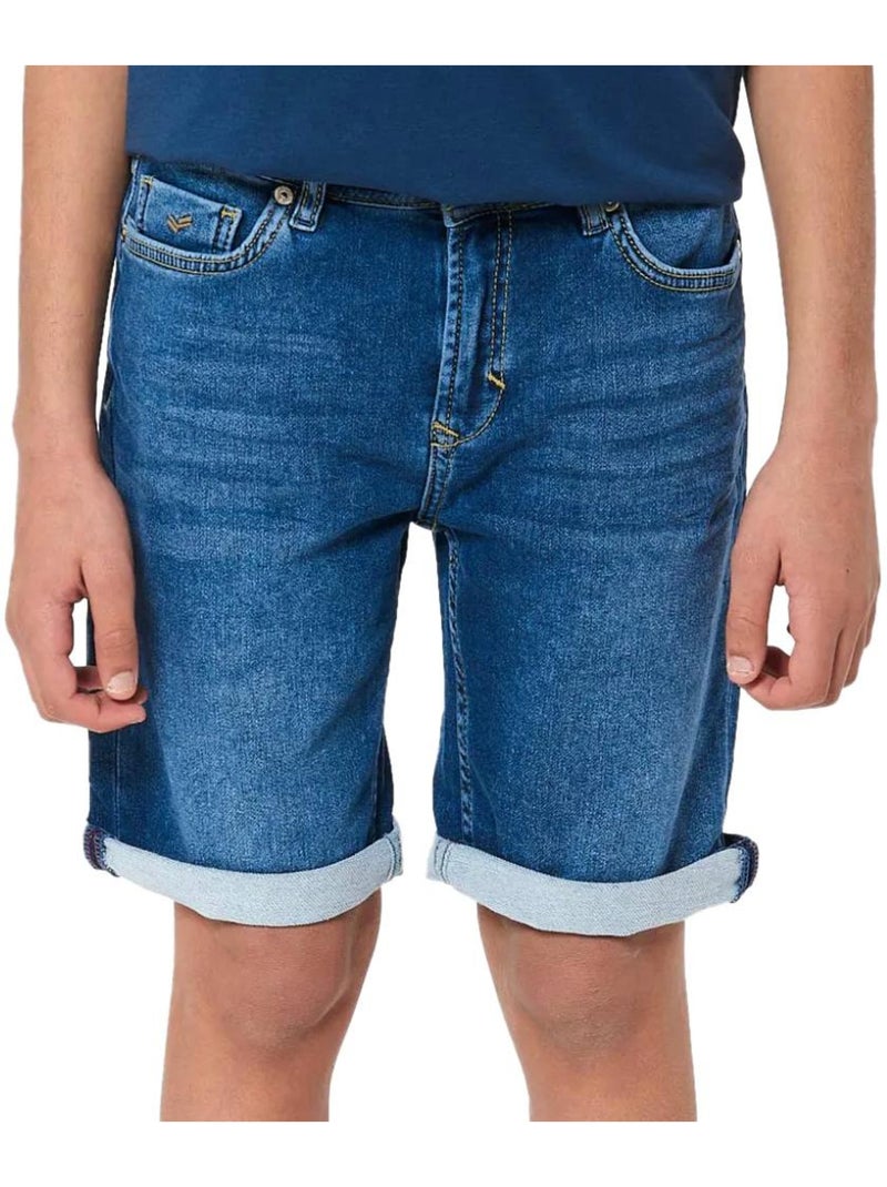 Calções de Ganga Azul Escuro para Menino Kaporal Decoxes Azul-jeans - Kiabi
