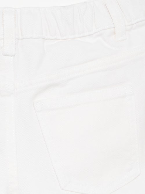 Calções de ganga bordados - Kiabi