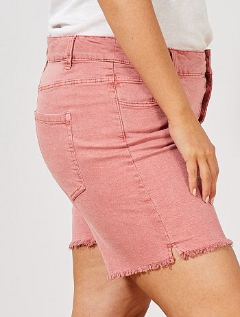 Calções de ganga com botões - Kiabi