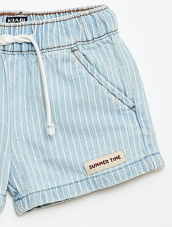 Calções de ganga com cordões