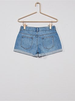 Calções de ganga de conceção ecológica - Kiabi