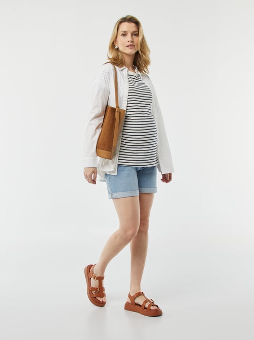 Calções de ganga de grávida - Kiabi