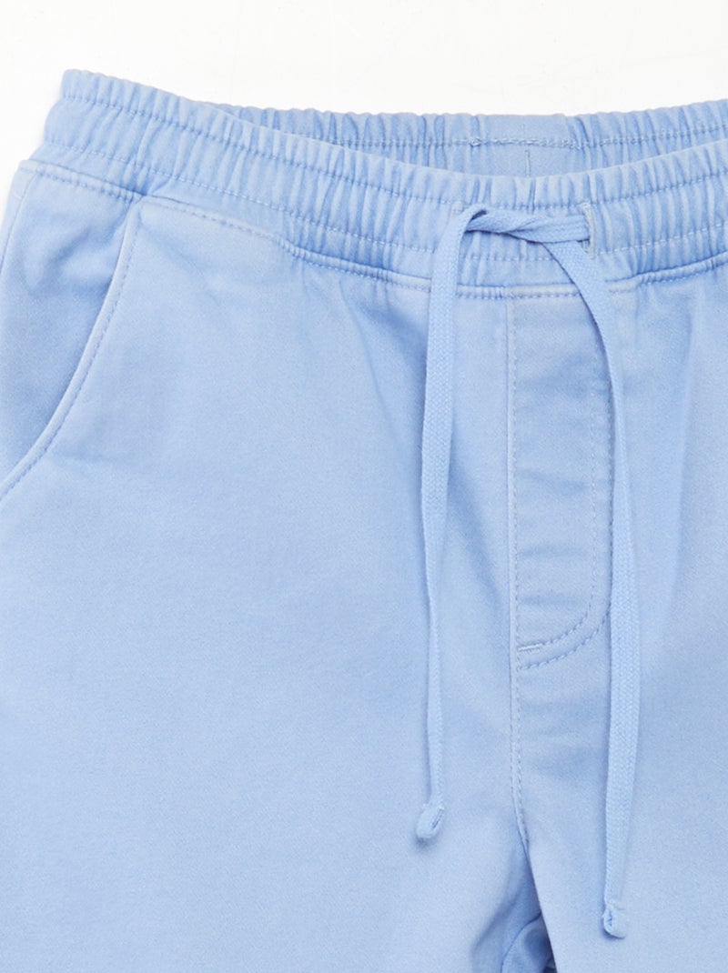 Calções de ganga de tricô AZUL - Kiabi