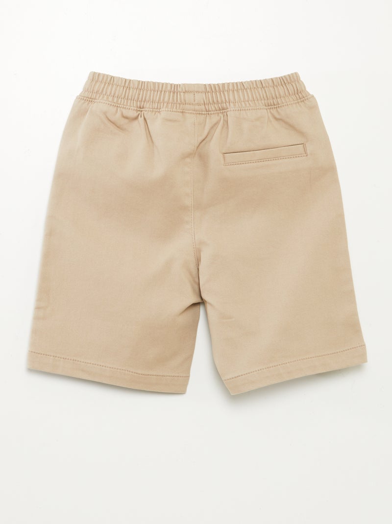 Calções de ganga de tricô bege - Kiabi