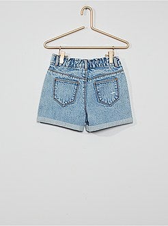 Calções de ganga 'destroy' - Kiabi