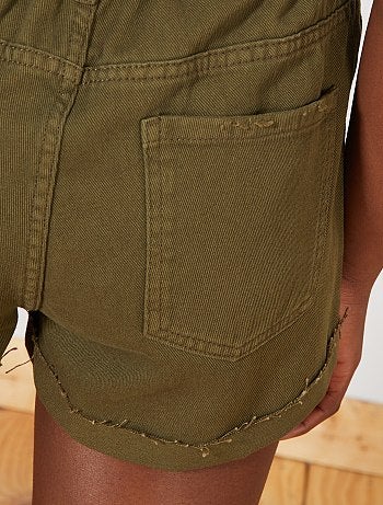 Calções de ganga elástica - Kiabi