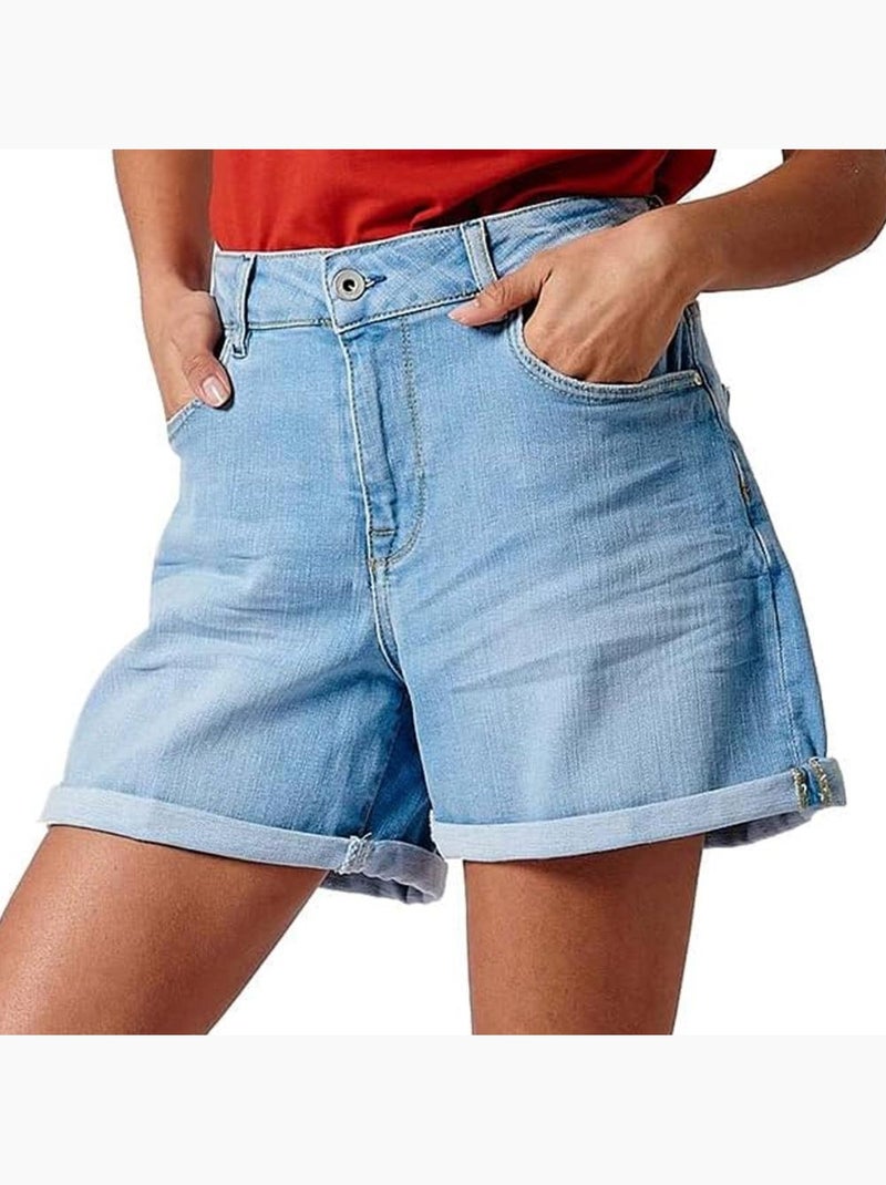 Calções de Ganga Escuros Kaporal BROOK para Mulher Azul-jeans - Kiabi