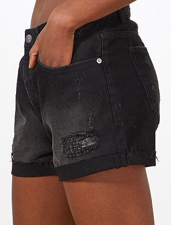 Calções de ganga estilo boyfriend - Kiabi