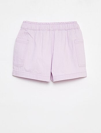 Calções de ganga lisos com bolsos