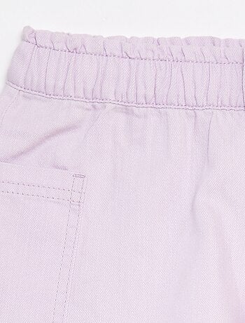 Calções de ganga lisos com bolsos
