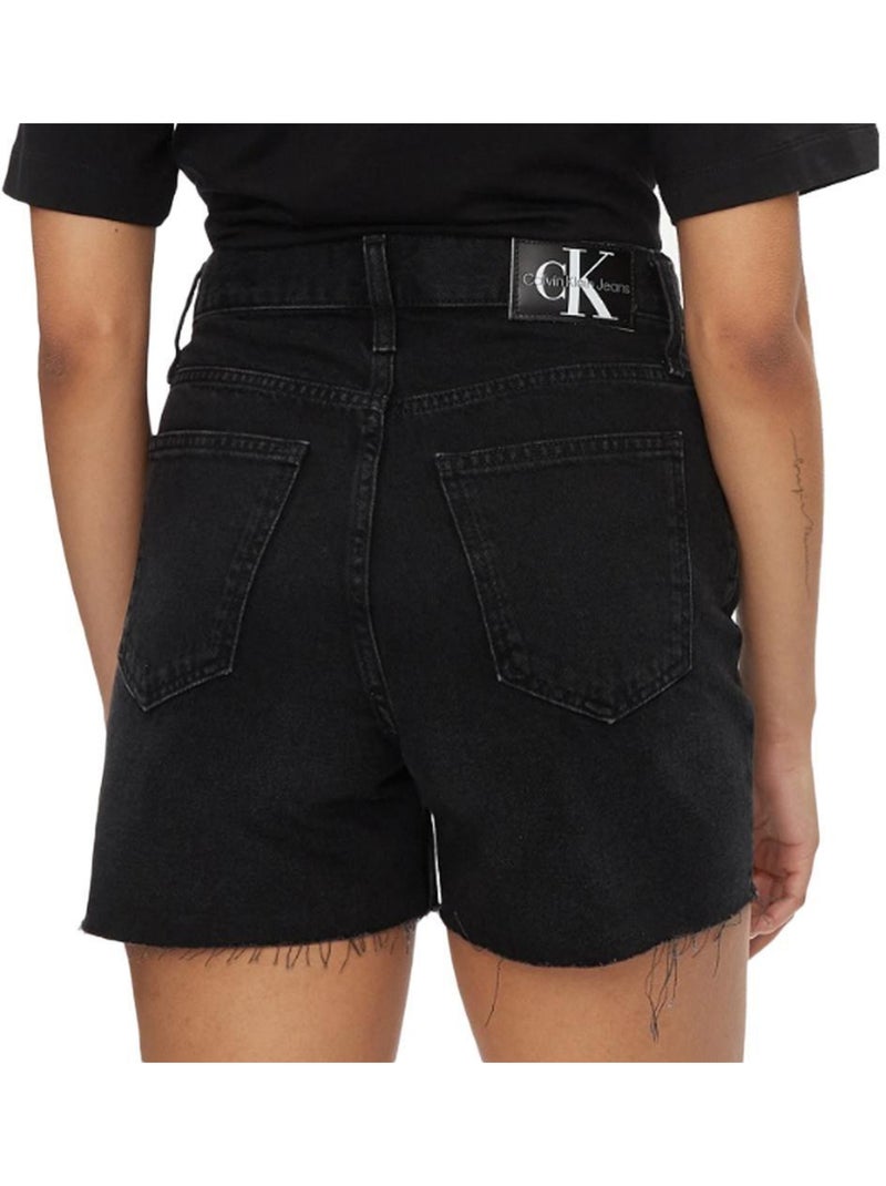 Calções de Ganga Mom Pretos para Mulher Calvin Klein Jeans J20J222812D Preto - Kiabi
