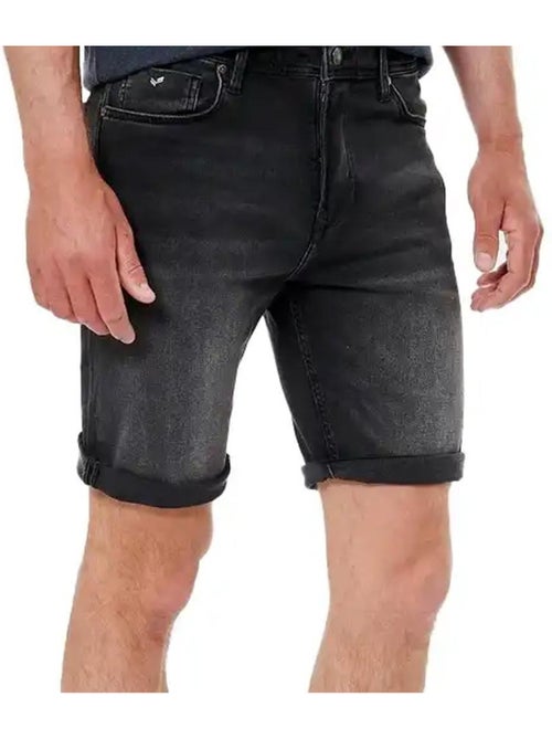 Calções de Ganga Pretos para Homem Kaporal ELIXE - Kiabi Calções de Ganga Pretos para Homem Kaporal ELIXE - Kiabi