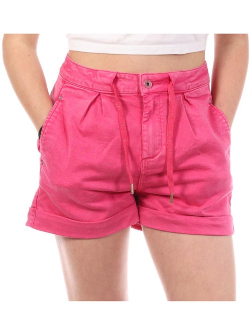 Calções de Ganga Rosa para Mulher Kaporal LIWI - Kiabi Calções de Ganga Rosa para Mulher Kaporal LIWI - Kiabi
