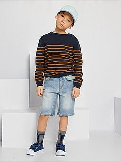 Calções de ganga slim - Kiabi