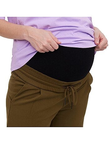 Calções de Gravidez Caqui com Folhos Vero Moda Maternity
