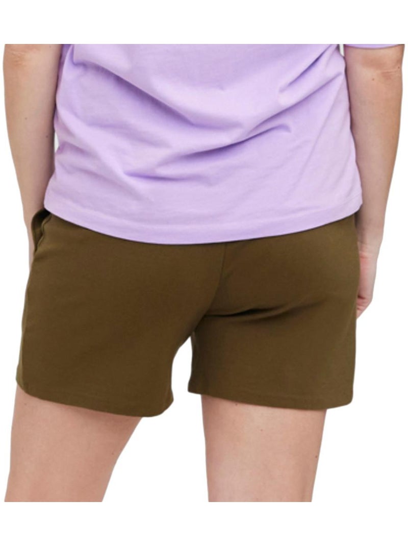 Calções de Gravidez Caqui com Folhos Vero Moda Maternity Verde cáqui claro - Kiabi